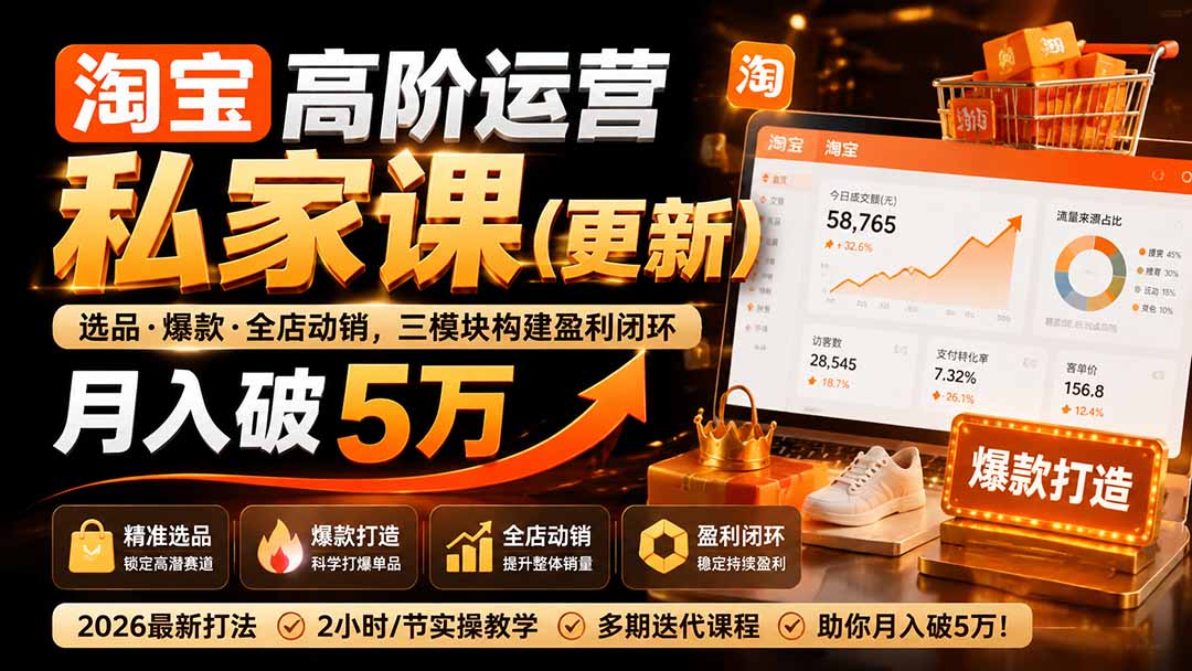 淘宝高阶运营私家课(更新26年