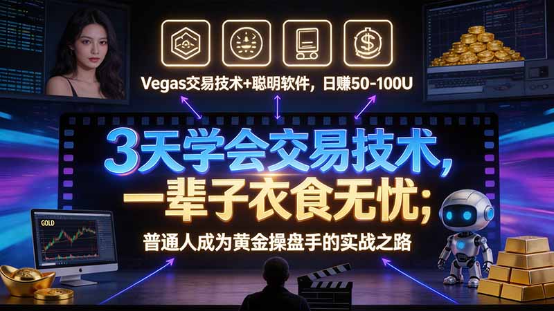 3 天学会 顺势而为交易系统，趋势看得懂、下单有依据：软件自动帮你盯盘，新手也能稳定复利