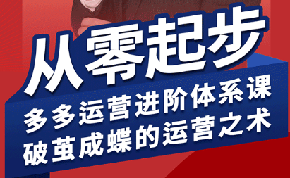 海神·拼多多运营进阶系统课(更新9月)
