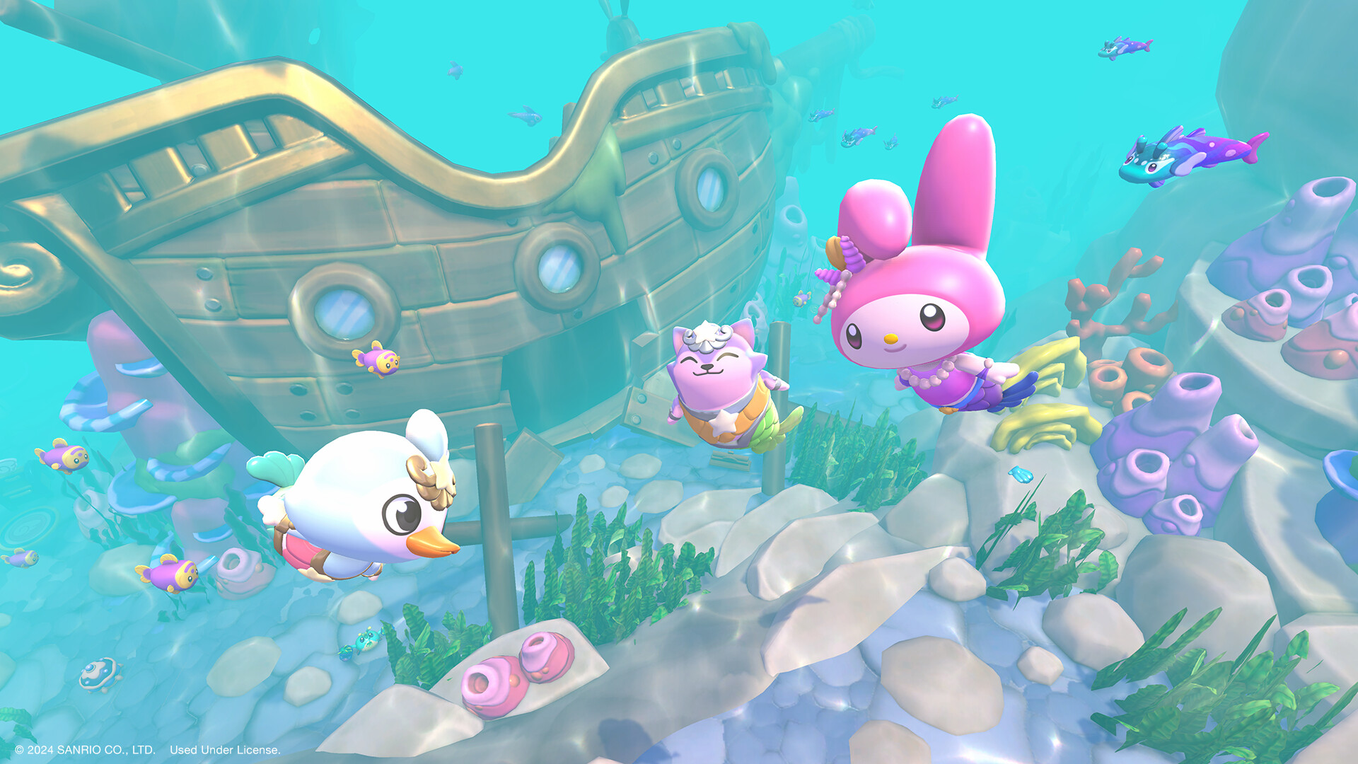 switch游戏《凯蒂猫岛屿冒险 Hello Kitty Island》美版中文+2.9.1补丁+2DLC+金手指