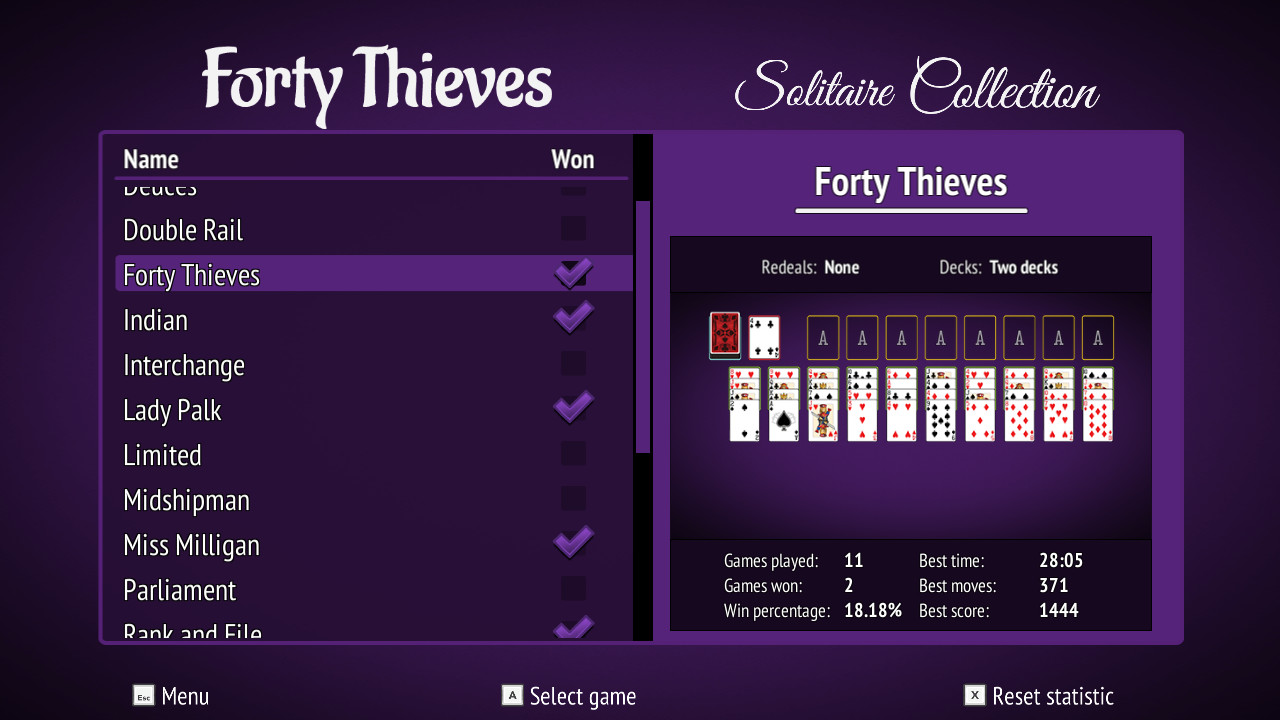 《四十大盗纸牌系列 Forty Thieves Solitaire Collection》Switch英文版NSP下载 – 含1.2补丁