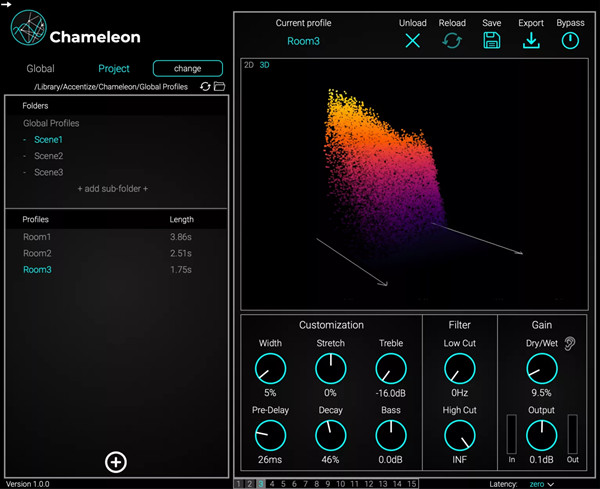 Accentize Chameleon(智能音频插件) v2.1.1 免费版
