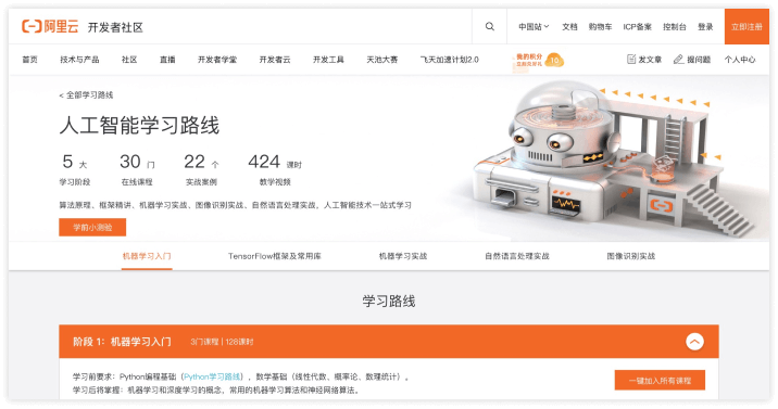 八个学习AI的网站（免费自学人工智能必备）