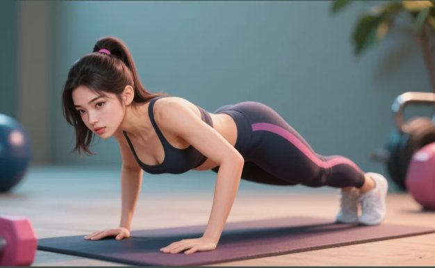 AI生成俯卧撑女孩,10天吸粉7000的实操教程,涨粉轻轻松松