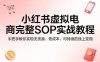 小红书虚拟电商完整SOP实战教程，手把手教你，实现无货源、低成本、可持续的线上变现