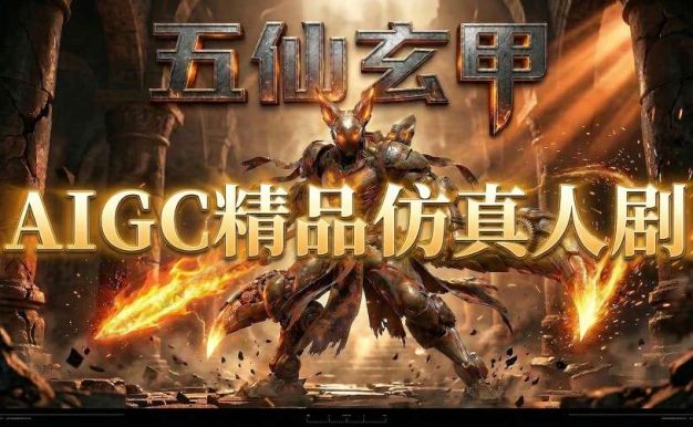 AIGC精品仿真人短剧教学，以五仙玄甲风为例展示保姆级实操教学