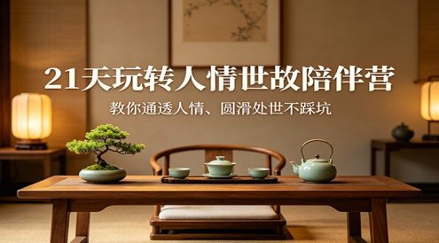 21天玩转人情世故陪伴营：教你通透人情、圆滑处世不踩坑