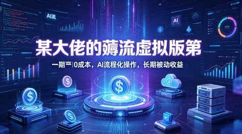 某大佬的薅流虚拟版第一期丨0成本，AI流程化操作，长期被动收益