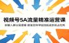 视频号5A流量精准运营课：拆解人群分层逻辑，微信豆科学投流低成本抢占红利