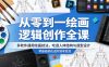 从零到一绘画逻辑创作全课，多软件通用绘画技法，吃透人体结构与造型设计，零基础轻松进阶接单变现