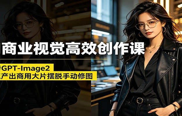 AI商业视觉高效创作课:玩转GPT-Image2,极速产出商用大片摆脱手动修图(更新)