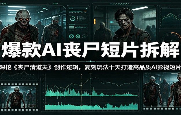 爆款AI丧尸短片拆解:深挖《丧尸清道夫》创作逻辑,复刻玩法快速打造高品质AI影视短片