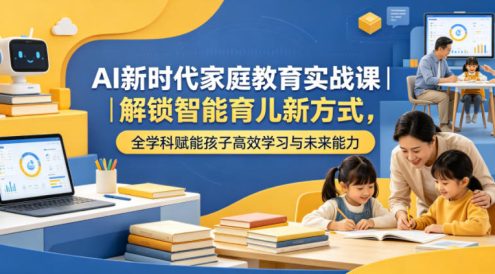 AI新时代家庭教育实战课|解锁智能育儿新方式,全学科赋能孩子高效学习与未来能力