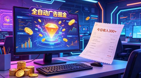 全自动广告掘金,日入300+。全程Ai自动化运行,解放双手,时间自由。收益稳定