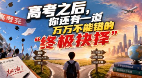 付费文章:高考之后,你还有一道万万不能错的“终极抉择”