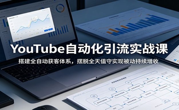 YouTube自动化引流实战课:搭建全自动获客体系,摆脱全天值守实现被动持续增收