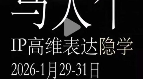 马大个《IP高维表达》全套12800线下大课笔记,手把手教你打造个人IP