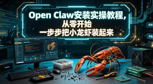 Open Claw安装实操教程,从零开始一步步一步步把小龙虾装起来