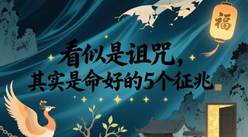 付费文章：看似是诅咒，其实是命好的5个征兆