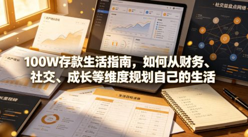 付费文章：100W存款生活指南，如何从财务、社交、成长等维度规划自己的生活