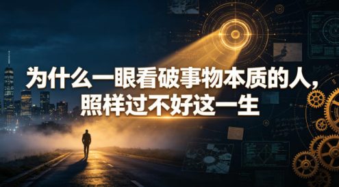 付费文章:为什么一眼看破事物本质的人,照样过不好这一生