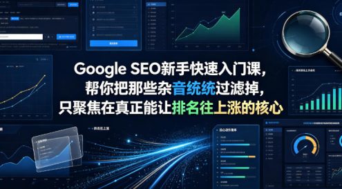 Google SEO新手快速入门课，帮你把那些杂音统统过滤掉，只聚焦在真正能让排名往上涨的核心动作【原创双语字幕】