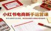 小红书电商新手运营课：账号注册养号全流程，类目选品铺货文案制作落地教程