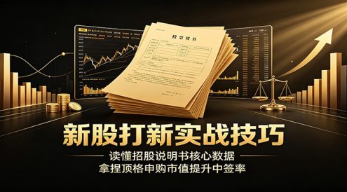 新股打新实战技巧：读懂招股说明书核心数据，拿捏顶格申购市值提升中签率