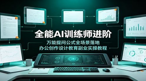 全能AI训练师进阶:万能提问公式全场景落地,办公创作设计教育副业实操教程