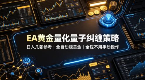 EA黄金量化量子纠缠策略,日入几张,全自动賺美金,全程不用手动操作!【揭秘】