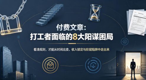付费文章:打工者面临的8大阳谋困局