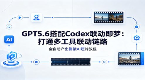 GPT5.6搭配Codex联动即梦:打通多工具联动链路,全自动产出拼接AI短片教程