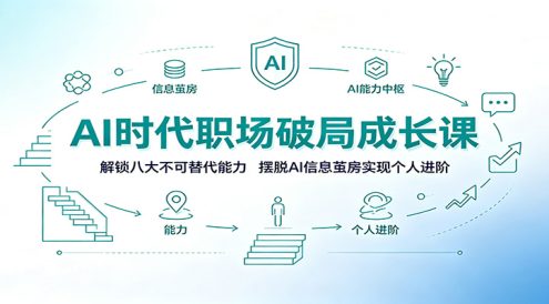 AI时代职场破局成长课:解锁八大不可替代能力,摆脱AI信息茧房实现个人进阶