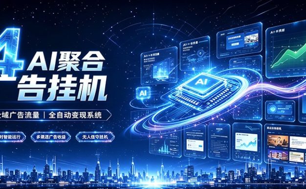 全域广告流量聚合,AI无人挂机稳赚佣金,打造长期稳定被动收入副业