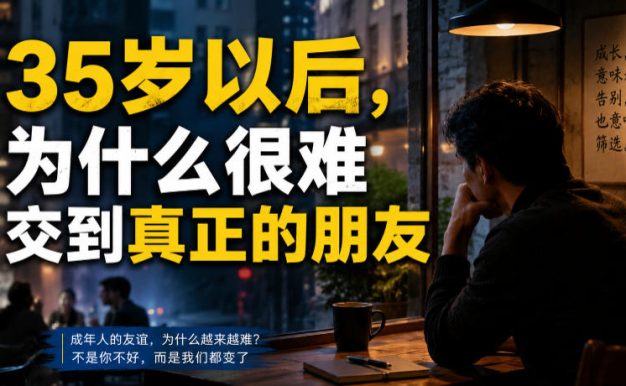 付费文章:35岁以后,为什么很难交到真正的朋友