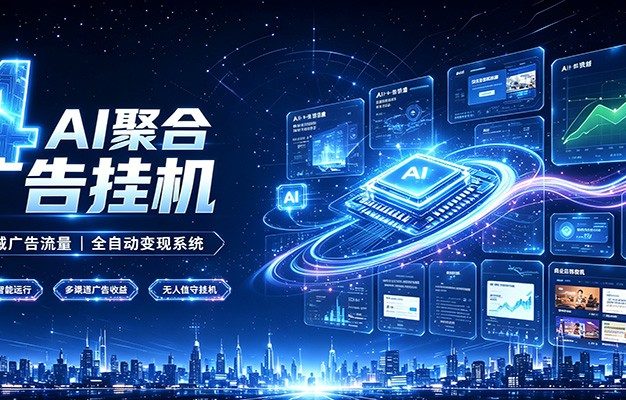 全域广告流量聚合,AI无人挂机稳赚佣金,打造长期稳定被动收入副业
