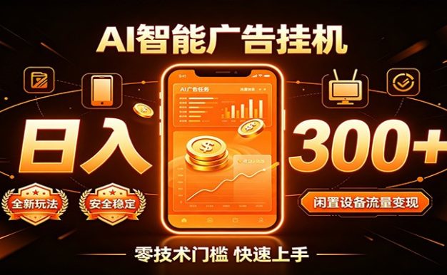闲置流量别浪费，挂机日赚300+，流量轻松变现增收