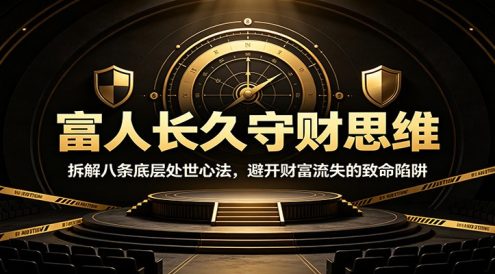 富人长久守财思维：拆解八条底层处世心法，避开财富流失的致命陷阱
