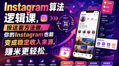 Instagram算法逻辑课，按这套方法做，你的Instagram也能变成稳定收入来源，賺米更轻松【原创双语字幕】