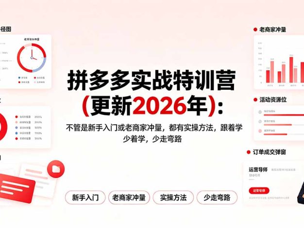 拼多多实战特训营(更新2026年