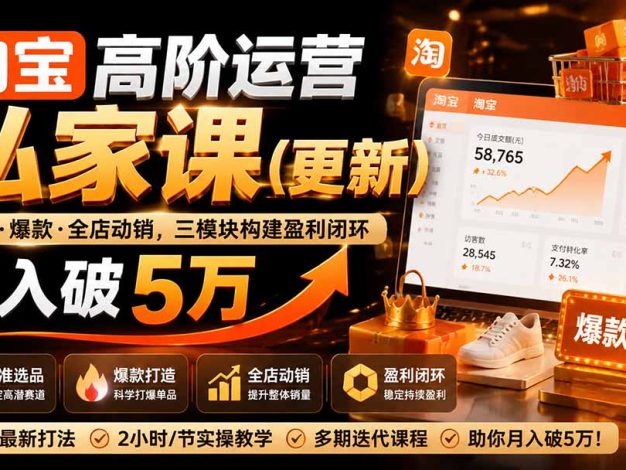 淘宝高阶运营私家课(更新26年