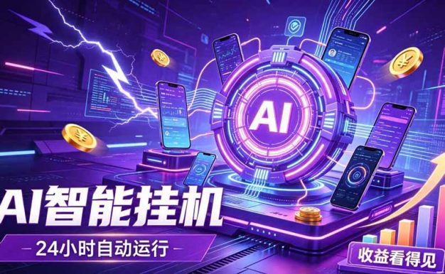 AI智能广告挂机，躺赚新模式 设备托管运行，解放双手持续变现