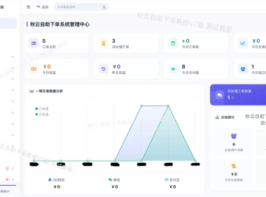 彩虹云商城二开重构美化版源码 秋云自助下单系统V7版