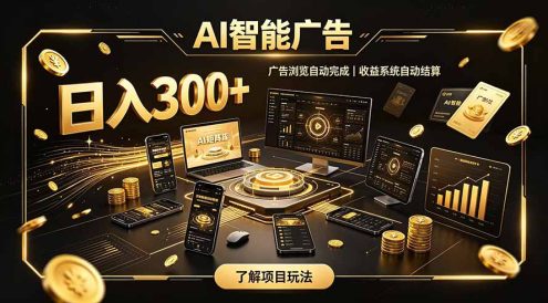 自研 AI 系统|轻资产起步|长期稳定收益|宝妈 上班族轻轻松松日入300+