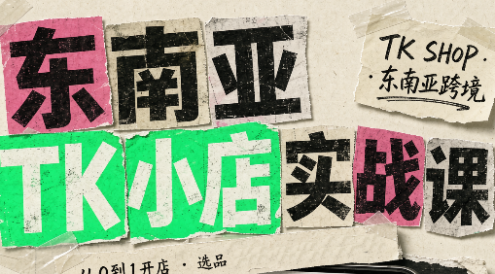 东南亚TK小店实战课(基础+进阶)