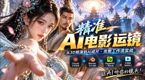 AI视频终于能精准运镜了!Claude + Blender + Higgsfield 免费插件实测