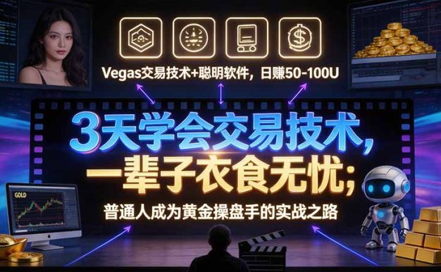 3 天学会 顺势而为交易系统,趋势看得懂、下单有依据:软件自动帮你盯盘,新手也能稳定复利