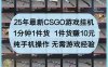 25年最新CSGO游戏挂机，1分钟1件货，1件货赚10元 纯手机操作 无需游戏经验