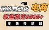 闲鱼自动化电商，月收益稳定6000+，零风险长期盈利【支持多账号矩阵布局】