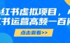 小红书虚拟项目，小红书运营高频一百问【文档】
